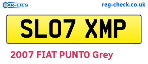 SL07XMP are the vehicle registration plates.