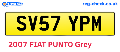SV57YPM are the vehicle registration plates.
