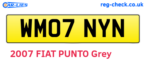 WM07NYN are the vehicle registration plates.