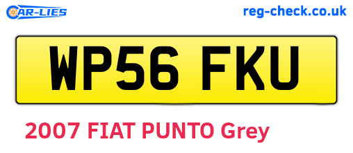 WP56FKU are the vehicle registration plates.