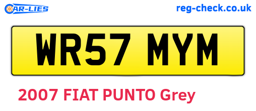 WR57MYM are the vehicle registration plates.