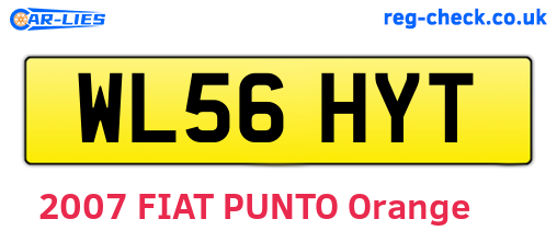 WL56HYT are the vehicle registration plates.