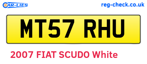 MT57RHU are the vehicle registration plates.