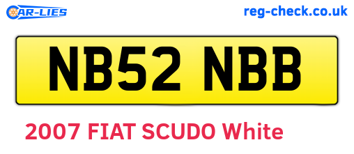 NB52NBB are the vehicle registration plates.