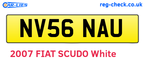 NV56NAU are the vehicle registration plates.