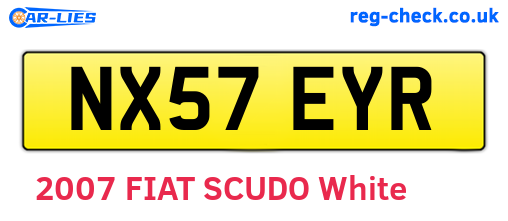 NX57EYR are the vehicle registration plates.