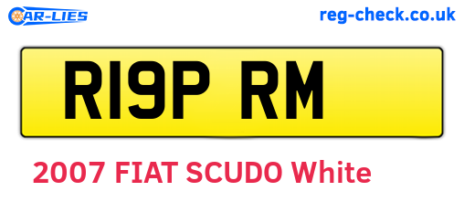 R19PRM are the vehicle registration plates.