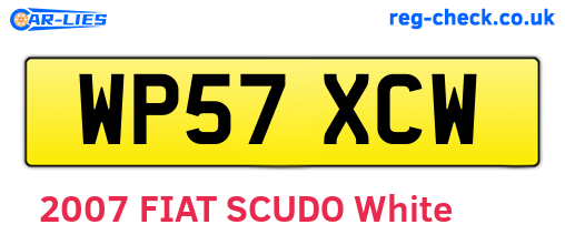 WP57XCW are the vehicle registration plates.