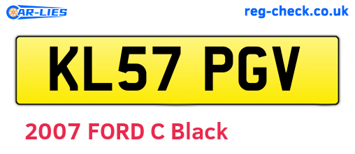 KL57PGV are the vehicle registration plates.