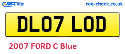 DL07LOD are the vehicle registration plates.
