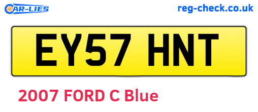 EY57HNT are the vehicle registration plates.