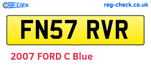 FN57RVR are the vehicle registration plates.