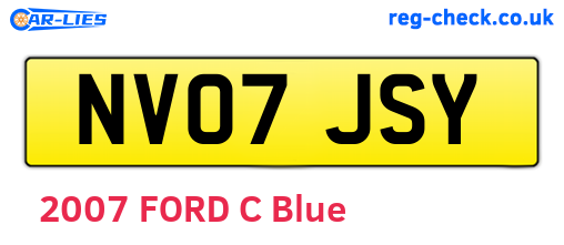 NV07JSY are the vehicle registration plates.