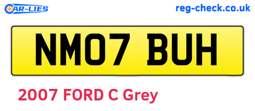 NM07BUH are the vehicle registration plates.