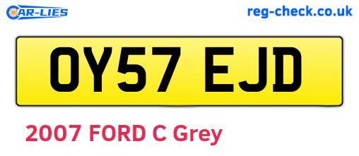 OY57EJD are the vehicle registration plates.