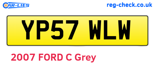 YP57WLW are the vehicle registration plates.