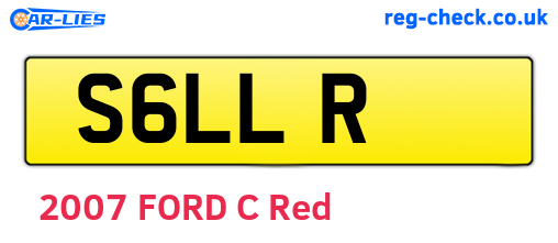 S6LLR are the vehicle registration plates.