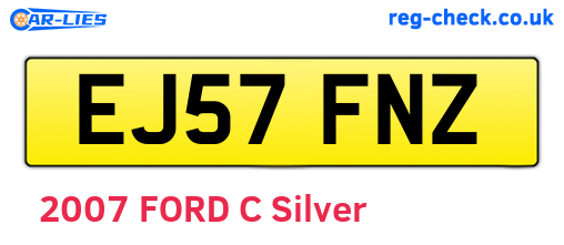 EJ57FNZ are the vehicle registration plates.