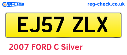 EJ57ZLX are the vehicle registration plates.