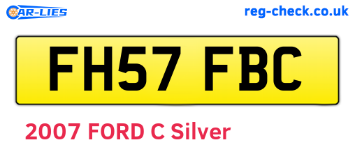 FH57FBC are the vehicle registration plates.