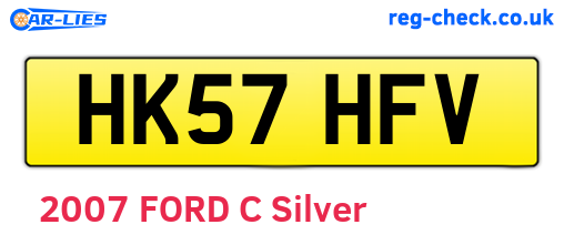 HK57HFV are the vehicle registration plates.