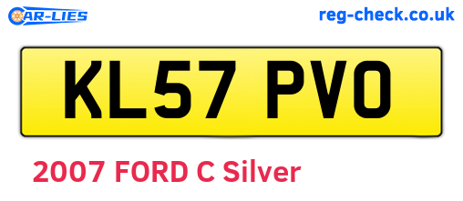 KL57PVO are the vehicle registration plates.