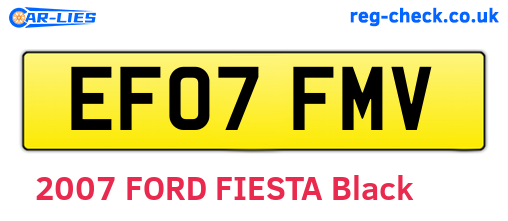EF07FMV are the vehicle registration plates.