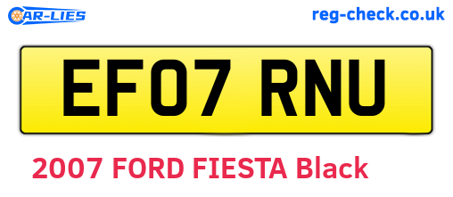 EF07RNU are the vehicle registration plates.