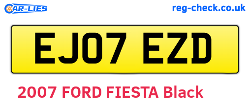 EJ07EZD are the vehicle registration plates.