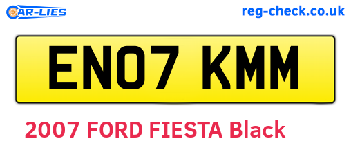 EN07KMM are the vehicle registration plates.