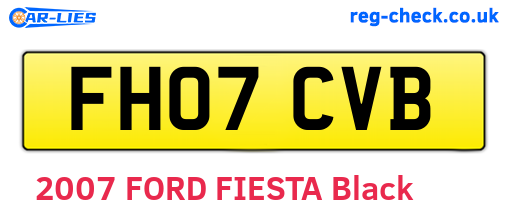 FH07CVB are the vehicle registration plates.