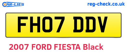 FH07DDV are the vehicle registration plates.