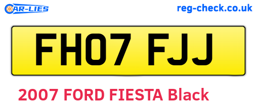 FH07FJJ are the vehicle registration plates.