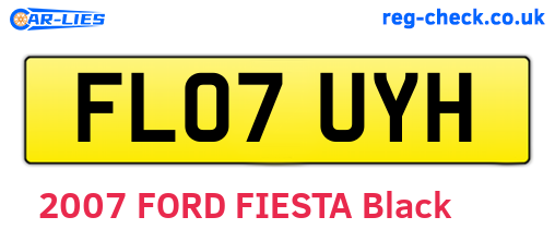 FL07UYH are the vehicle registration plates.