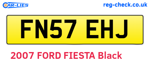 FN57EHJ are the vehicle registration plates.
