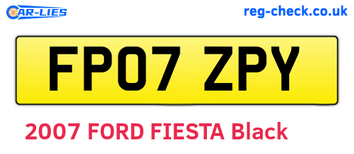 FP07ZPY are the vehicle registration plates.