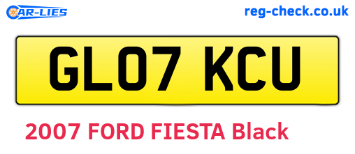GL07KCU are the vehicle registration plates.