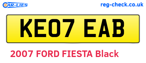 KE07EAB are the vehicle registration plates.