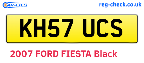 KH57UCS are the vehicle registration plates.
