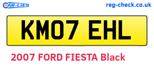 KM07EHL are the vehicle registration plates.