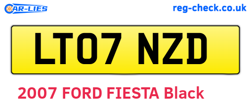 LT07NZD are the vehicle registration plates.