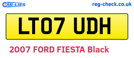 LT07UDH are the vehicle registration plates.