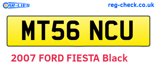 MT56NCU are the vehicle registration plates.