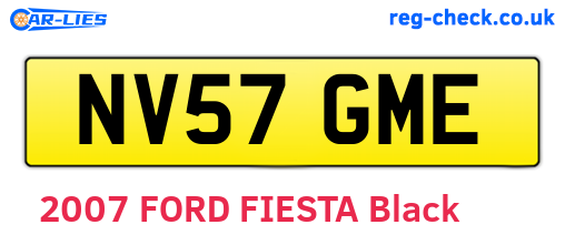 NV57GME are the vehicle registration plates.