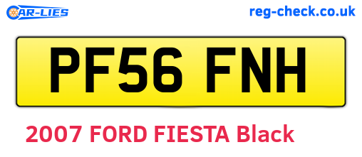 PF56FNH are the vehicle registration plates.