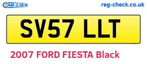 SV57LLT are the vehicle registration plates.