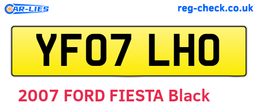 YF07LHO are the vehicle registration plates.
