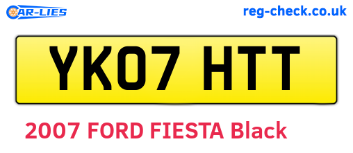 YK07HTT are the vehicle registration plates.