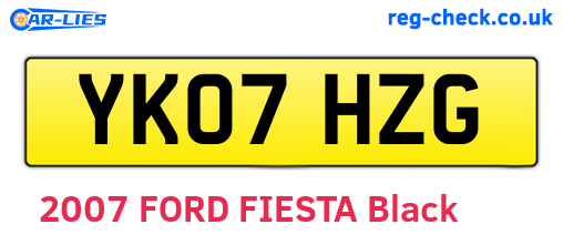 YK07HZG are the vehicle registration plates.