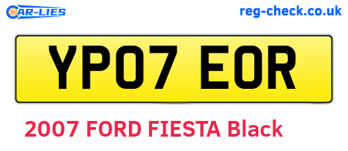 YP07EOR are the vehicle registration plates.